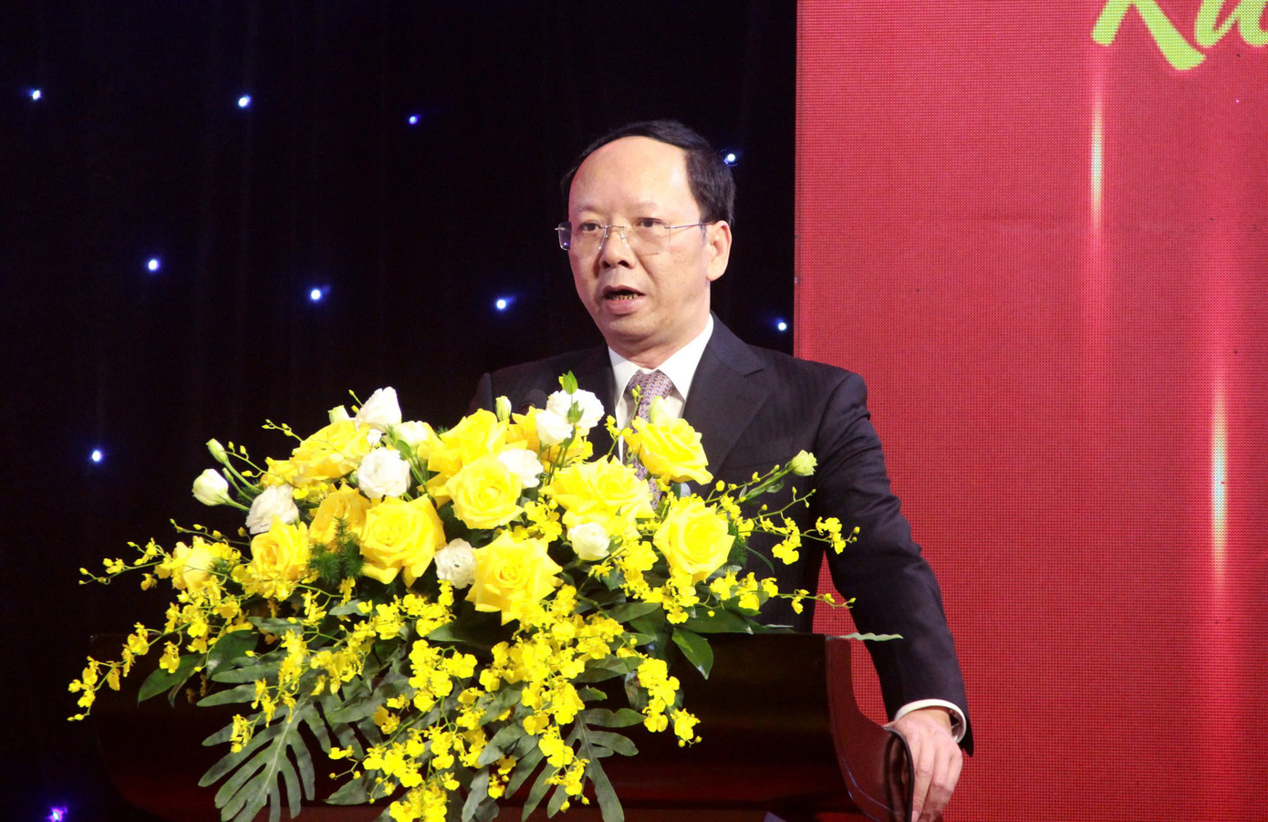 Phó Chủ tịch UBND tỉnh Nghệ An Bùi Thanh An phát biểu tại Đại hội. Phó Chủ tịch UBND tỉnh Nghệ An Bùi Thanh An phát biểu tại Đại hội.