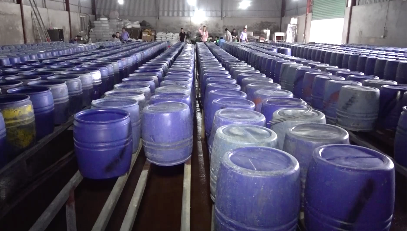 Ngoài cơ sở ở phường Trung Đô, 3 cơ sở khác tại phường Vinh Tân, phường Nghi Phú cũng bị Công an tỉnh Nghệ An triệt phá trong đường dây sản xuất giá đỗ ngâm hóa chất độc hại này. Ngoài cơ sở ở phường Trung Đô, 3 cơ sở khác tại phường Vinh Tân, phường Nghi Phú cũng bị Công an tỉnh Nghệ An triệt phá trong đường dây sản xuất giá đỗ ngâm hóa chất độc hại này.