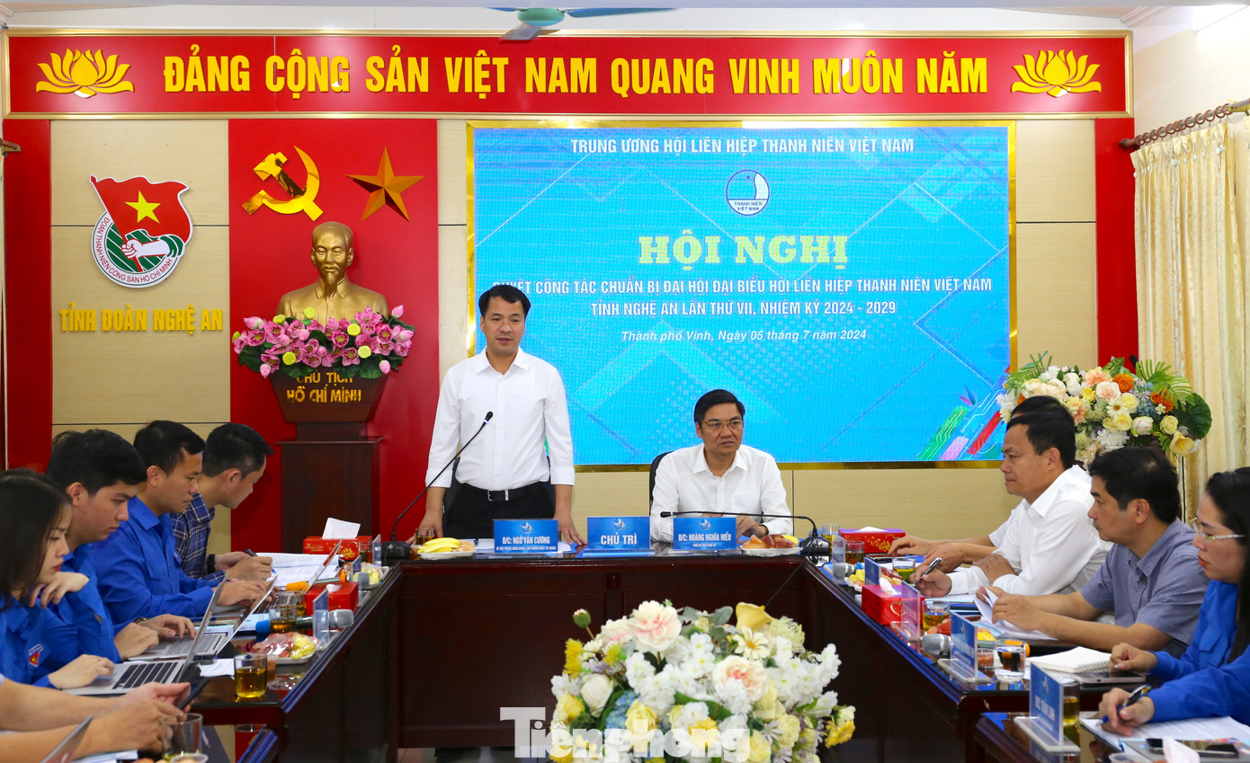 Ngày 5/7, Ban Bí thư T.Ư Đoàn, Thường trực Đoàn Chủ tịch Ủy ban T.Ư Hội Liên hiệp Thanh niên Việt Nam đã tổ chức Hội nghị duyệt công tác chuẩn bị tổ chức Đại hội đại biểu Hội LHTN tỉnh Nghệ An lần thứ VII, nhiệm kỳ 2024 - 2029.