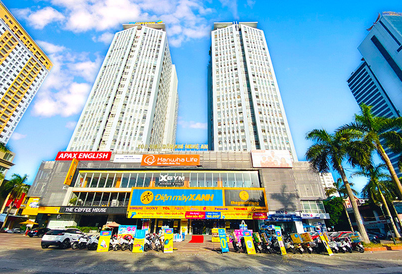 Tòa nhà Dầu khí Nghệ An ở thành phố Vinh, Nghệ An.