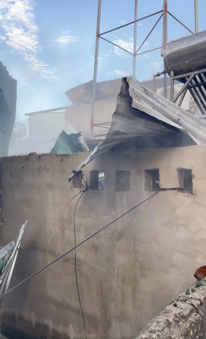 Hiện trường nơi xảy ra vụ nổ kinh hoàng khiến 2 người tử vong. Hiện trường nơi xảy ra vụ nổ kinh hoàng khiến 2 người tử vong.