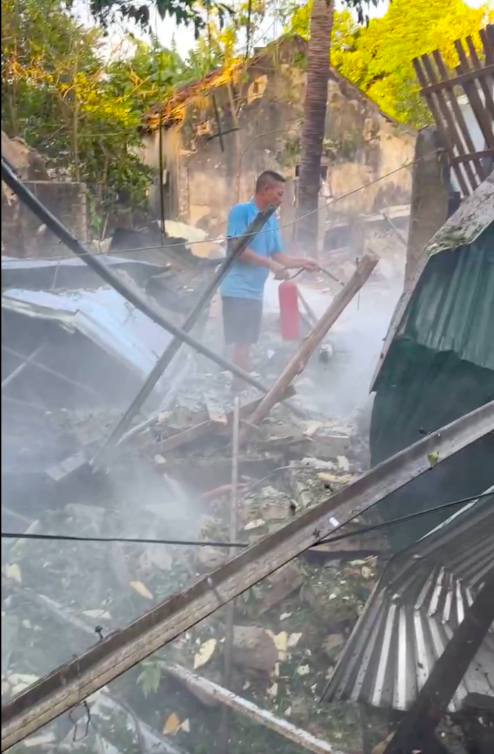 Hiện trường nơi xảy ra vụ nổ kinh hoàng khiến 2 người tử vong. Hiện trường nơi xảy ra vụ nổ kinh hoàng khiến 2 người tử vong.