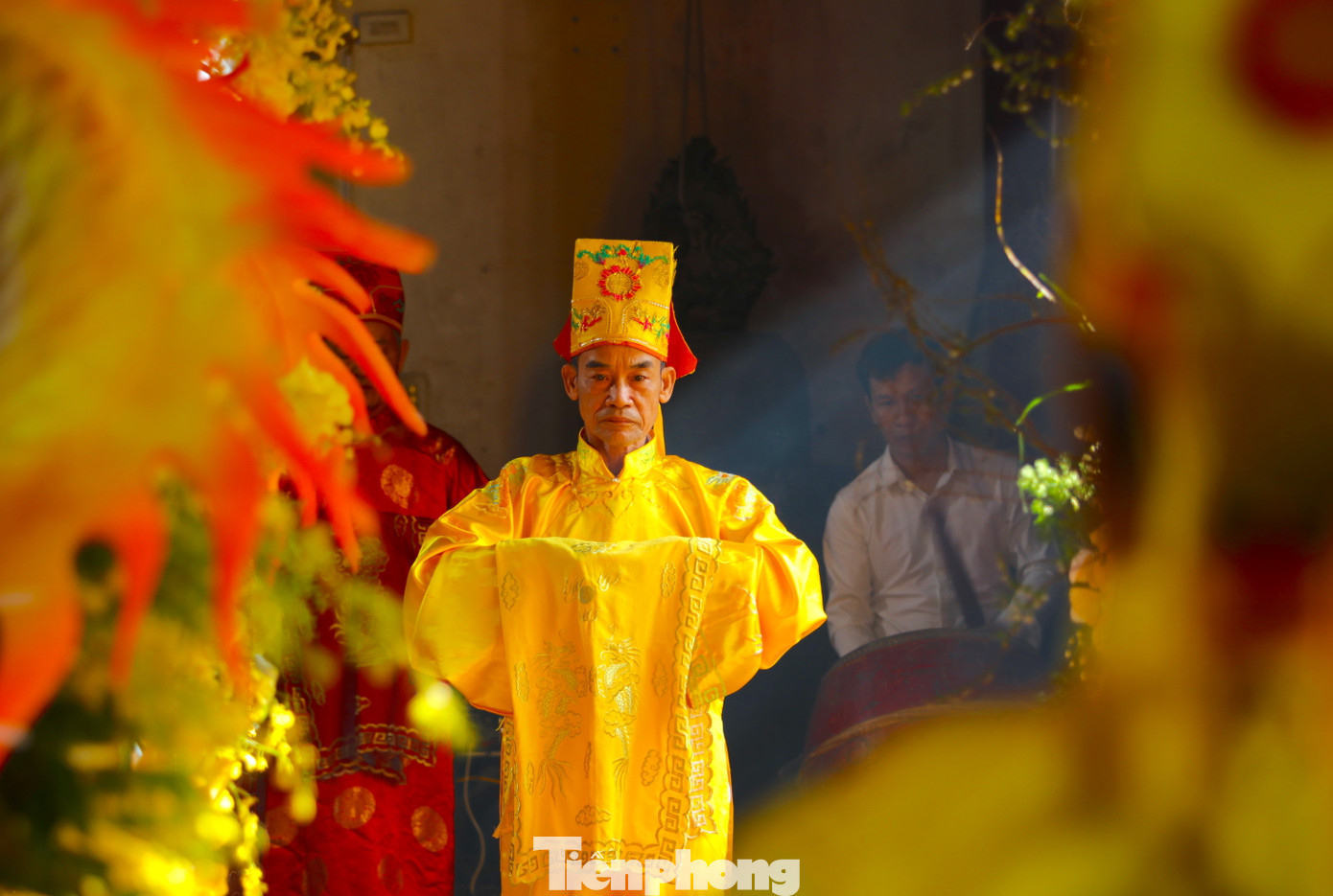 Các nghi thức trong lễ đại tế diễn ra trang nghiêm, thành kính theo đúng nghi thức truyền thống.