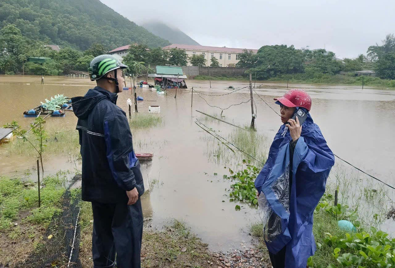 Ngoài huyện Diễn Châu, một số khu vực của các huyện lân cận cũng xảy ra mưa lớn khiến đồng ruộng, đường đi của người dân bị ngập trong nước. Ngoài huyện Diễn Châu, một số khu vực của các huyện lân cận cũng xảy ra mưa lớn khiến đồng ruộng, đường đi của người dân bị ngập trong nước.