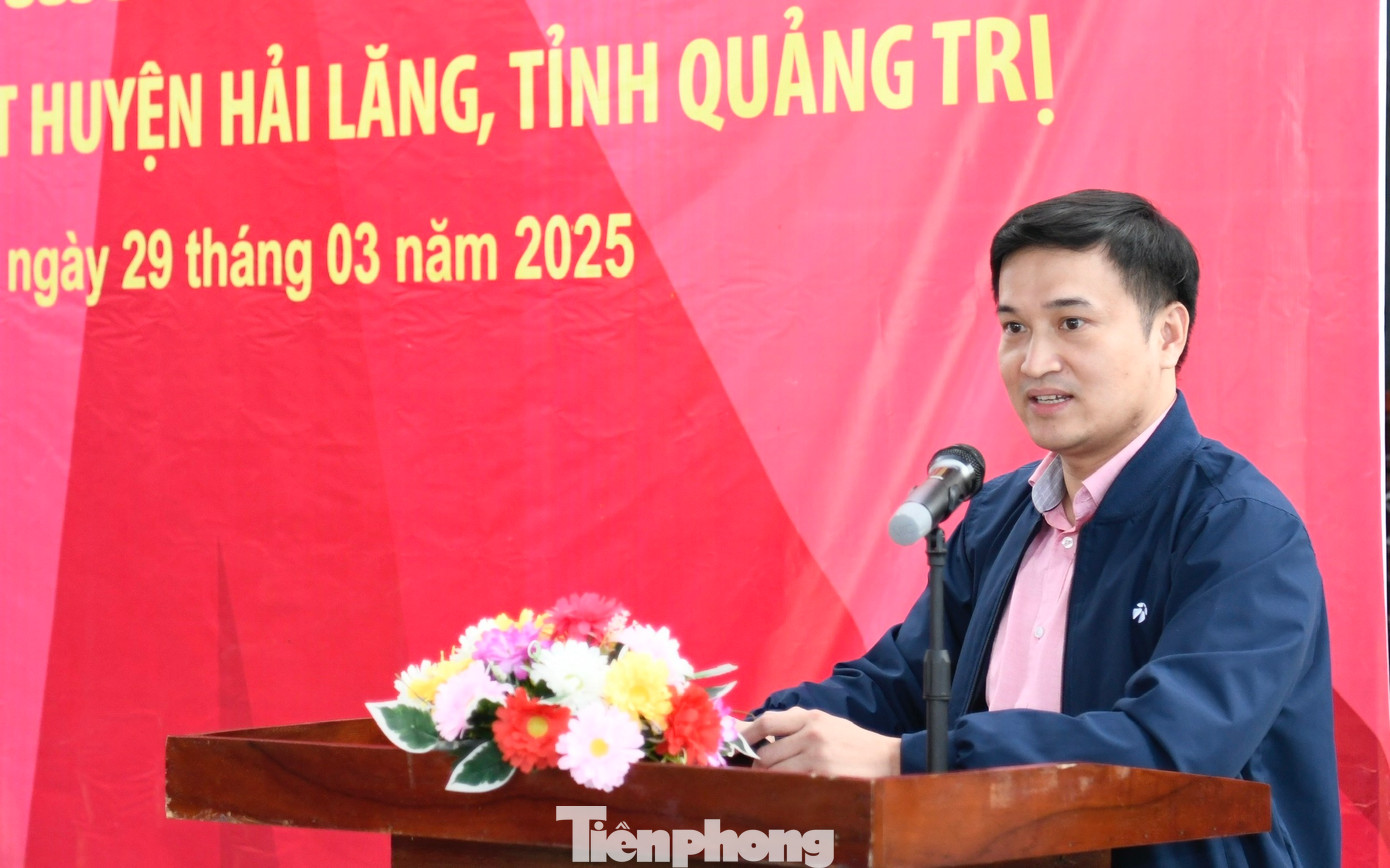 Ông Nguyễn Tuấn Đức - Giám đốc Vietlott chi nhánh Bắc Miền Trung, phát biểu tại buổi lễ.