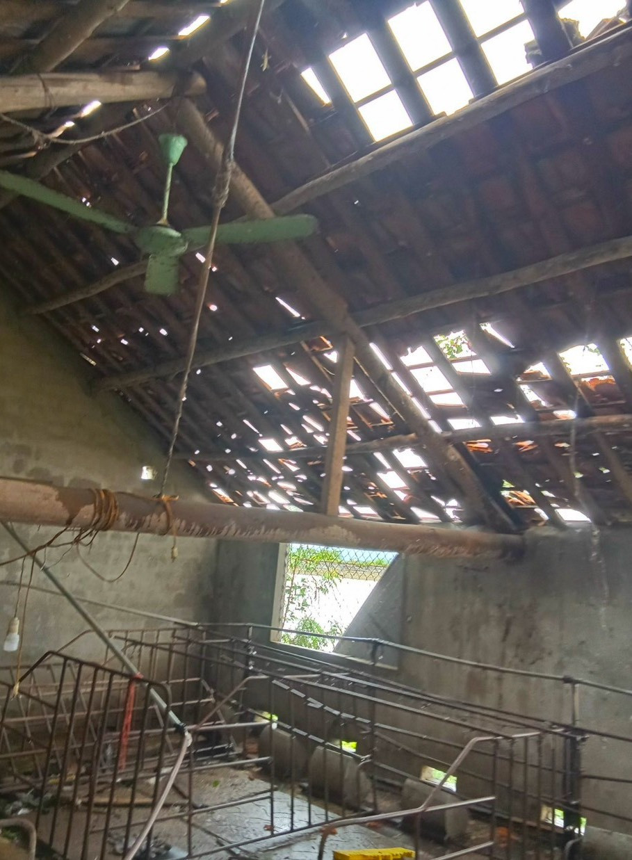 Theo thống kê, cơn lốc xoáy quét qua chỉ ít phút nhưng kèm gió giật mạnh đã khiến 14 ngôi nhà bị tốc mái, nhiều chuồng trại chăn nuôi bị hư hỏng; nhiều cây cối, hoa màu bị thiệt hại.