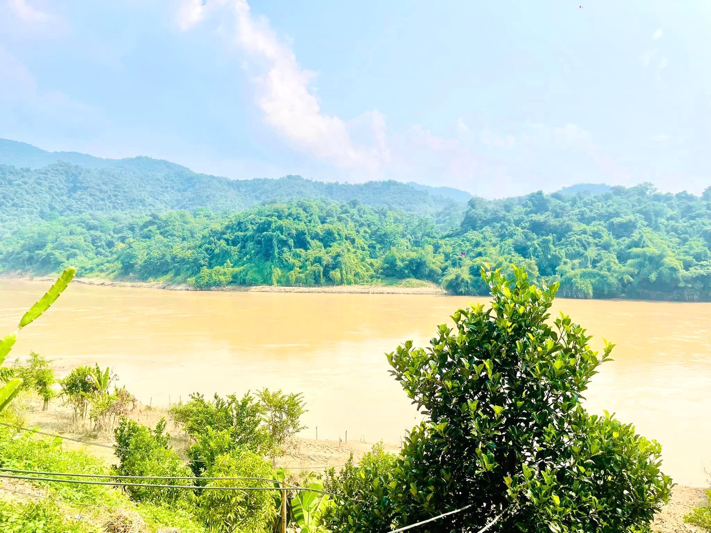 Sông Lam nơi ông Mạo cứu 3 học sinh bị đuối nước.