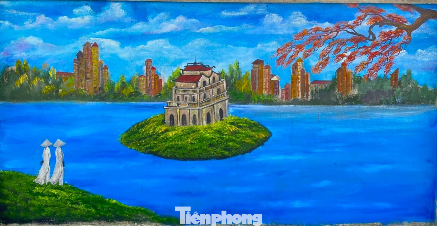 Những bức tranh vẽ về các danh lam thắng cảnh nổi tiếng của các tỉnh, thành trên cả nước.