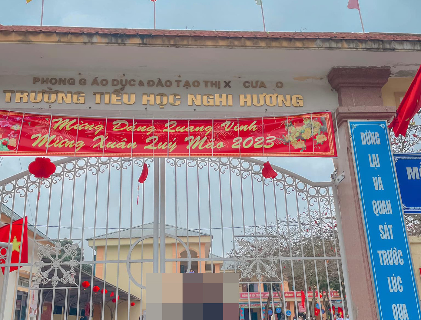 Trường Tiểu học Nghi Hương nơi diễn ra sự việc.