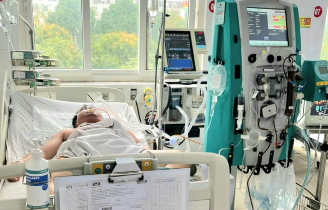 Bệnh nhân Aloun Sack được điều trị tích cực tại bệnh viện.