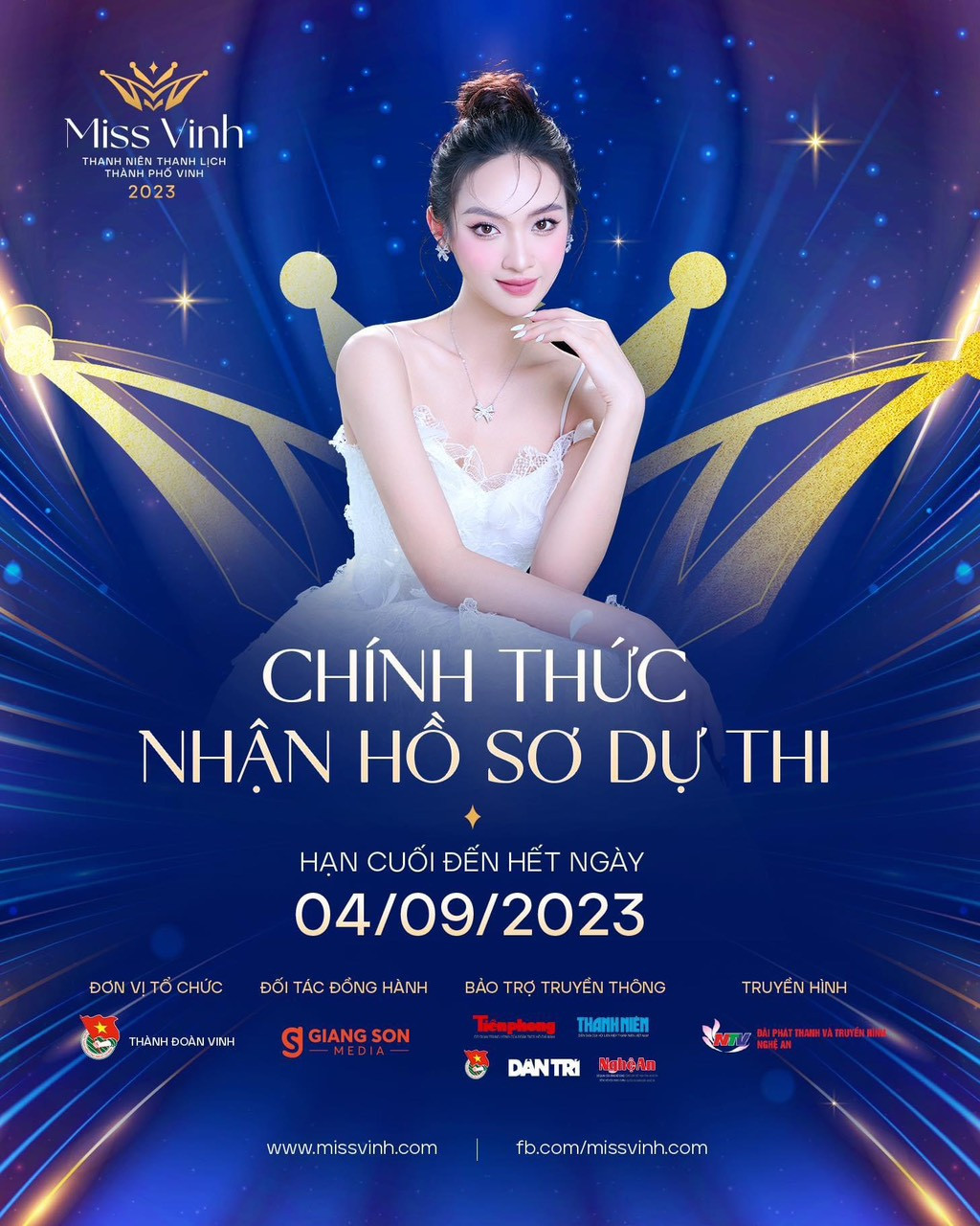 Cuộc thi Miss Vinh chính thức được phát động và nhận hồ sơ đăng ký dự thi.