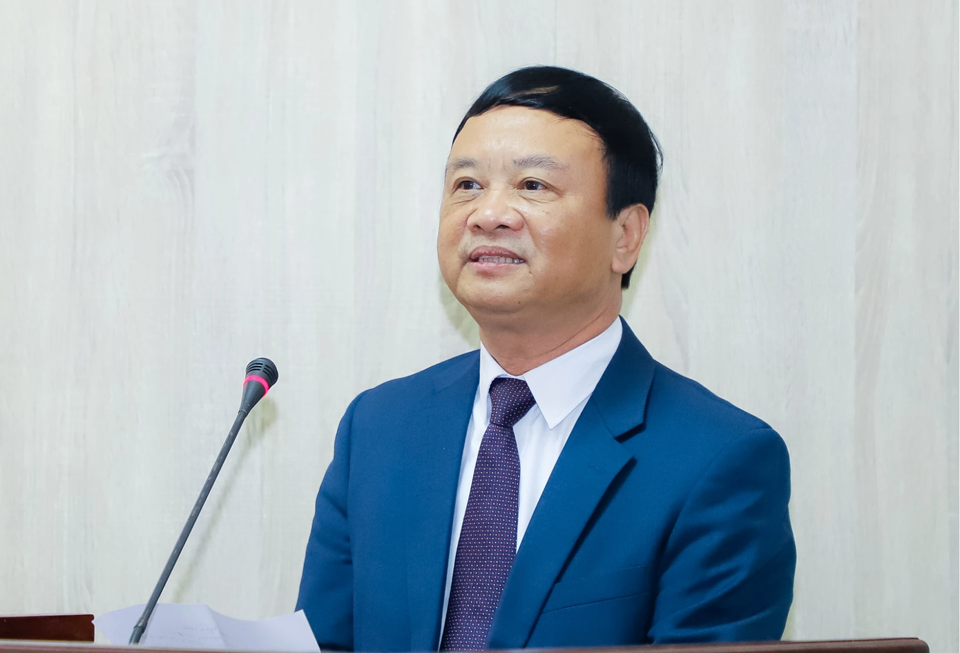 Ông Nguyễn Văn Hải phát biểu nhận nhiệm vụ mới. (Ảnh: Phạm Bằng). Ông Nguyễn Văn Hải phát biểu nhận nhiệm vụ mới. (Ảnh: Phạm Bằng).