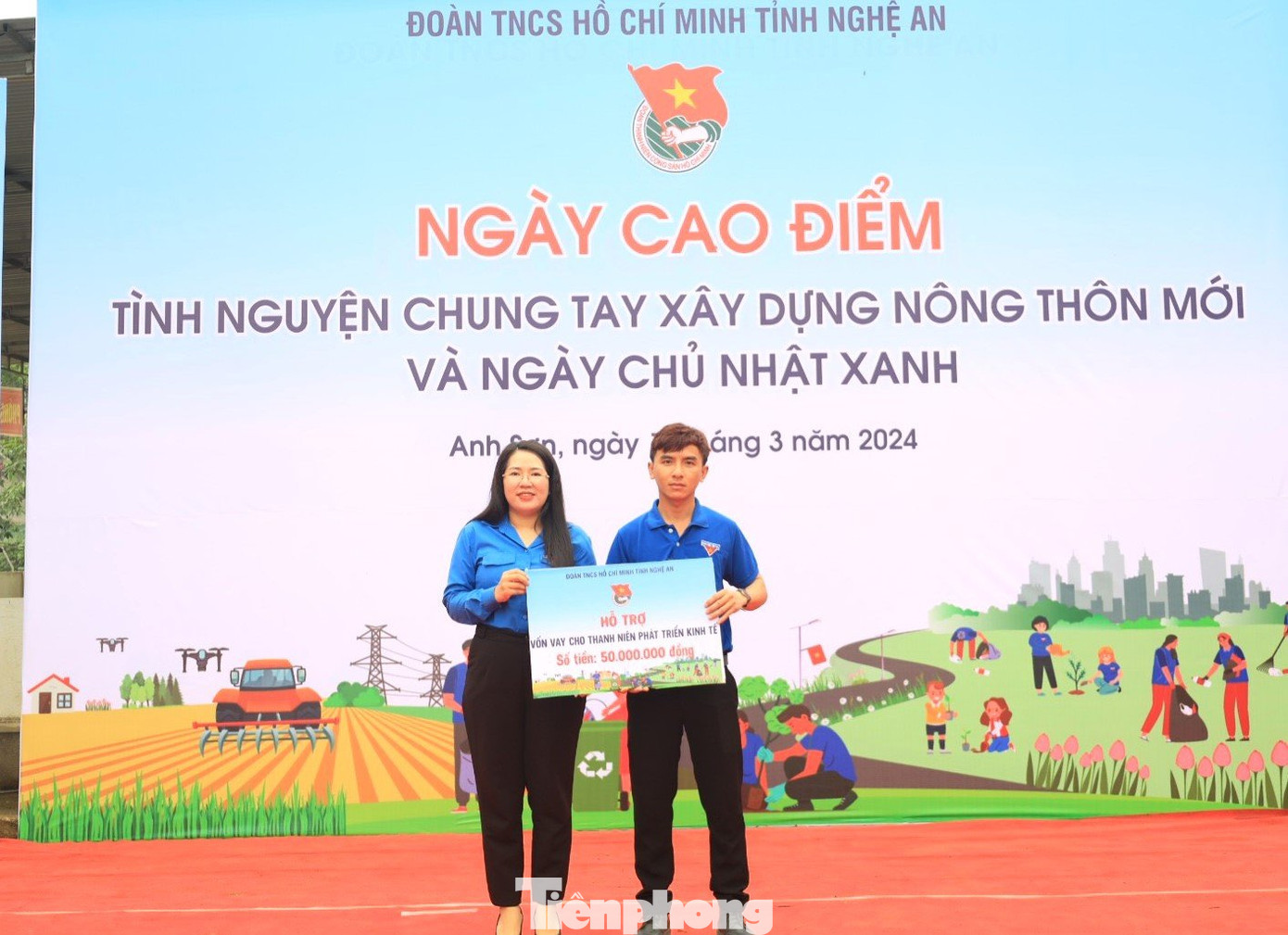 Tại chương trình, Ban Thường vụ Tỉnh Đoàn Nghệ An đã triển khai, trao tặng nhiều công trình, phần quà ý nghĩa đến với người dân, đoàn viên thanh niên trên địa bàn. Tại chương trình, Ban Thường vụ Tỉnh Đoàn Nghệ An đã triển khai, trao tặng nhiều công trình, phần quà ý nghĩa đến với người dân, đoàn viên thanh niên trên địa bàn.