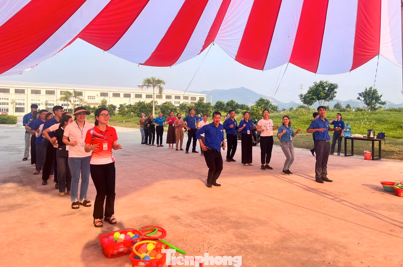 Tại Ngày hội Đoàn viên cũng diễn ra nhiều hoạt động, trò chơi hấp dẫn nhằm gắn kết đoàn viên thanh niên.
