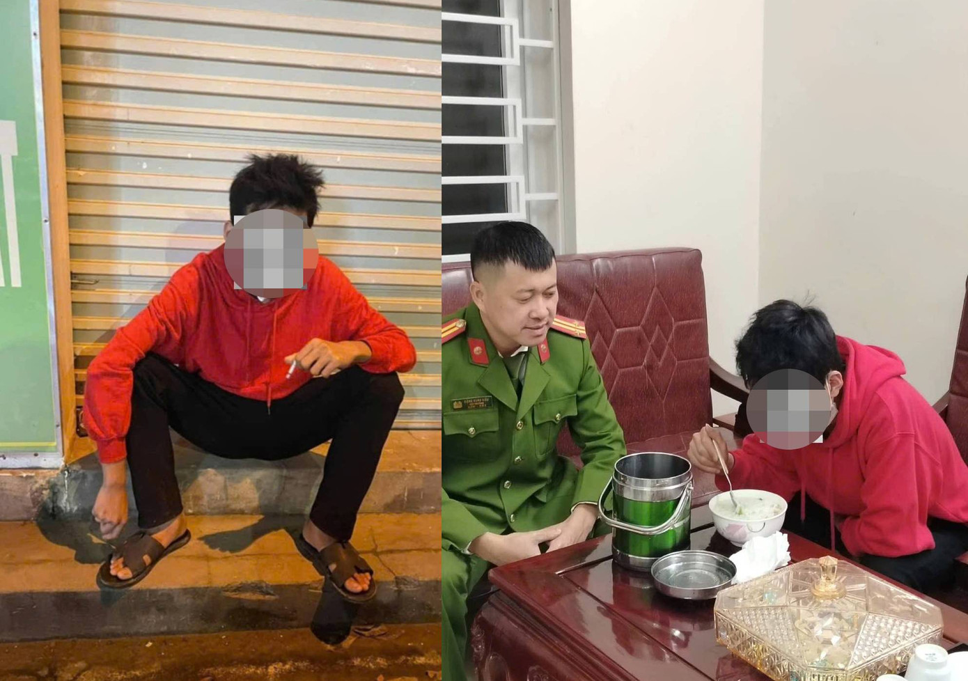 Biết cháu bé đi lạc, công an phường Hòa Hiếu đã đưa cháu về trụ sở nghỉ ngơi và ăn uống để ổn định tinh thần, sức khỏe. Biết cháu bé đi lạc, công an phường Hòa Hiếu đã đưa cháu về trụ sở nghỉ ngơi và ăn uống để ổn định tinh thần, sức khỏe.