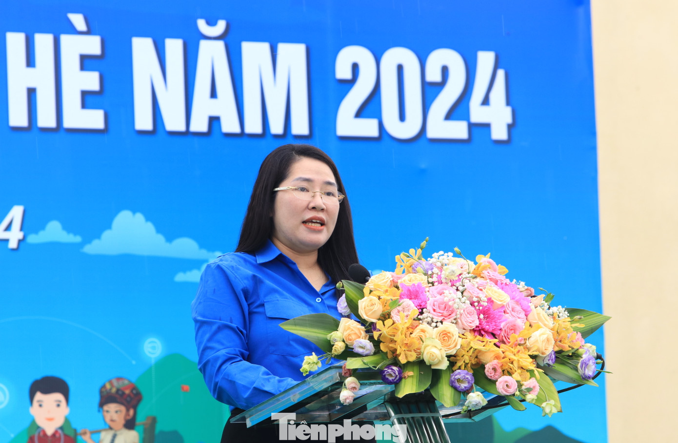 Chị Nguyễn Thị Phương Thúy - Phó Bí thư Thường trực phụ trách Tỉnh Đoàn Nghệ An phát biểu tại lễ ra quân. Chị Nguyễn Thị Phương Thúy - Phó Bí thư Thường trực phụ trách Tỉnh Đoàn Nghệ An phát biểu tại lễ ra quân.