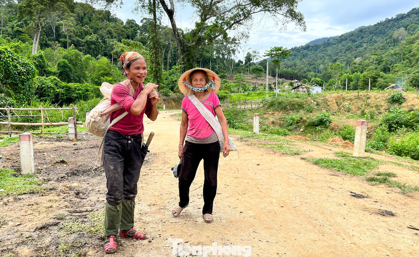 Để vào rừng bẻ được măng, công cụ họ mang theo chỉ có vài vật dụng thô sơ như gùi, dao rựa, bao, ủng. Một thứ không thể thiếu trong túi đồ chính là nắm cơm mang theo để ăn dọc đường. Bởi để bẻ được măng, họ phải đi cả buổi, thậm chí là cả ngày trong rừng sâu.