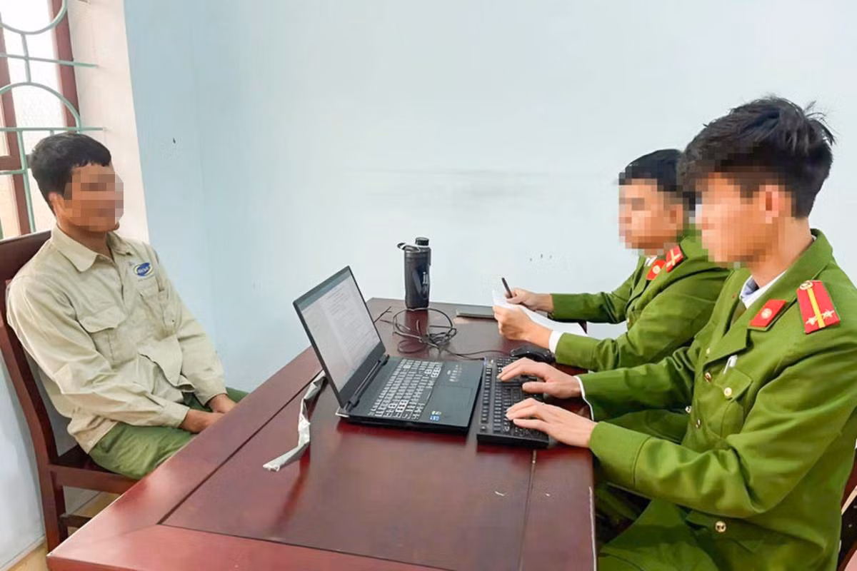 N.T.H tại Công an xã Hậu Thành.