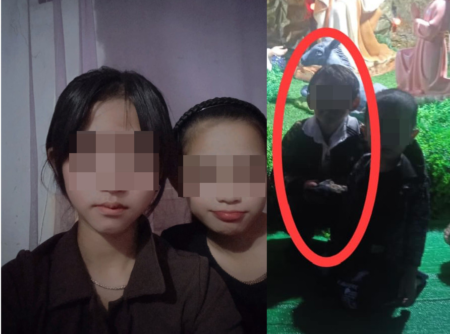 Hình ảnh 3 cháu bé được cơ quan chức năng, gia đình đăng tải lên mạng xã hội để nhờ vào cuộc giúp đỡ tìm kiếm.