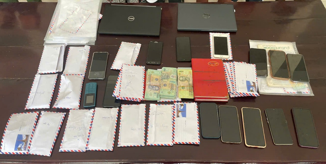 Tang vật công an thu giữ.