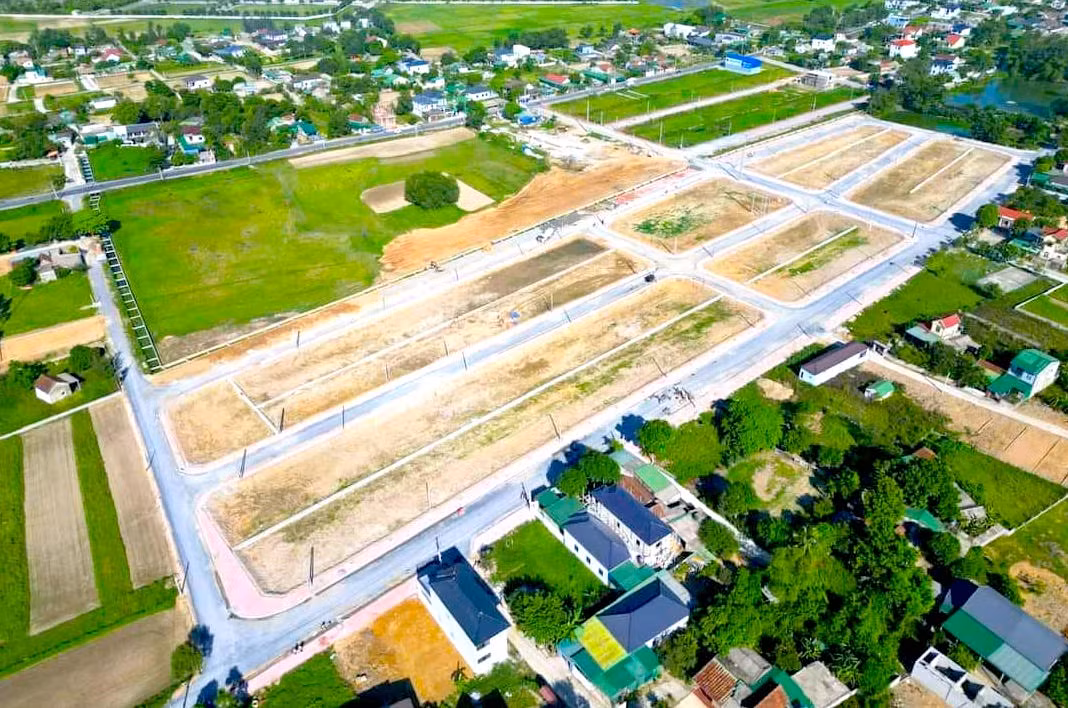 Khu đất đấu giá tại xã Nghi phong lập kỷ lục với 1.600 hồ sơ tham gia đấu 114 lô đất ở. (Ảnh: Đất đấu giá Nghệ An).