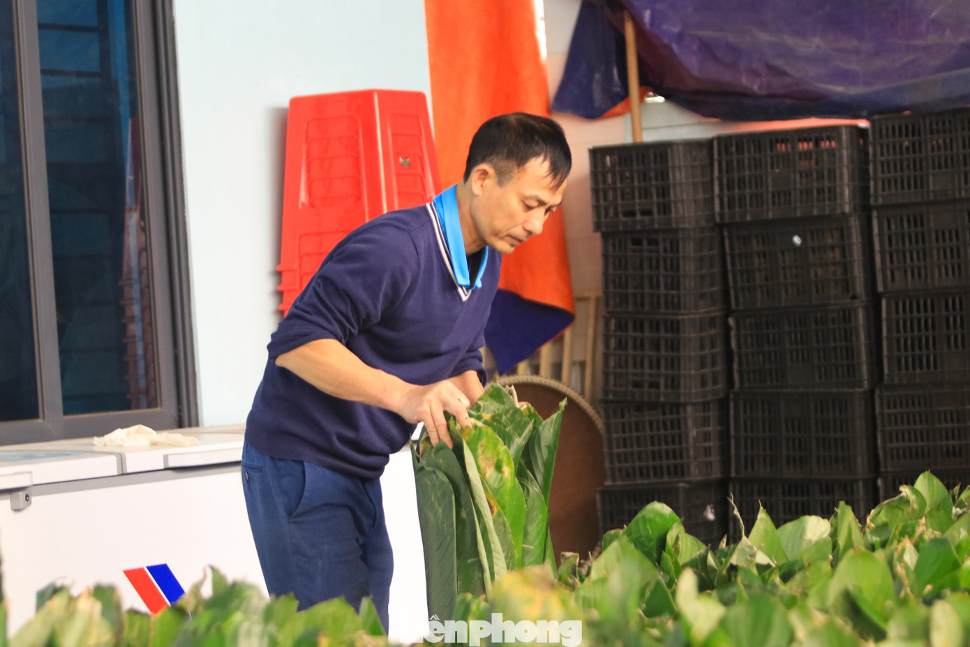 Năm nay, cơ sở của anh Hạnh nhận gói 10 nghìn chiếc bánh nên cơ sở phải mua hàng vạn chiếc lá. Để việc gói bánh được suôn sẻ, anh Hạnh thuê thêm thợ, chuẩn bị đầy đủ các nguyên liệu rồi bắt đầu gói bánh từ ngày 26 đến 29 tháng Chạp. Sau khi hoàn tất, bánh được anh Hạnh gửi đi giao cho khách. “Năm nay các nguyên vật liệu đều tăng giá hơn so với mọi năm khoảng 10% nên làm bánh không còn lời lãi nhiều. Nghề truyền thống nên chủ yếu lấy công sức làm lãi”, anh Bùi Đức Hạnh (chủ cơ sở bánh chưng Hạnh Tình) nói.