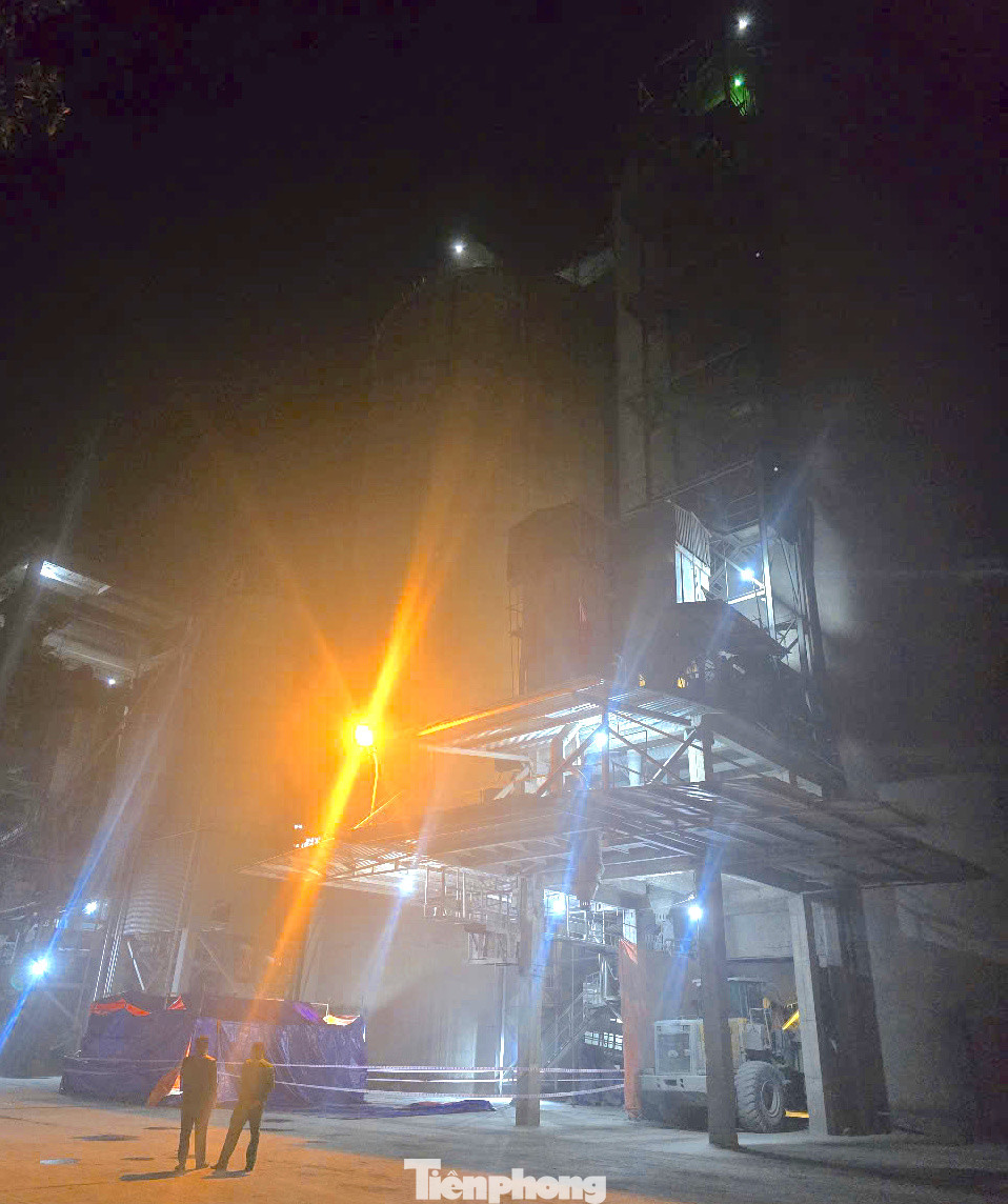 Hiện trường vụ tai nạn lao động khiến 3 người tử vong.