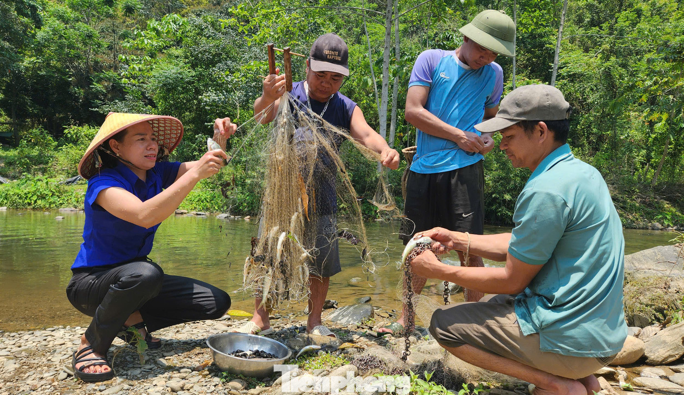 Tiền bán cá mát mỗi năm của bản Văng Môn thu được khoảng 50-60 triệu đồng.