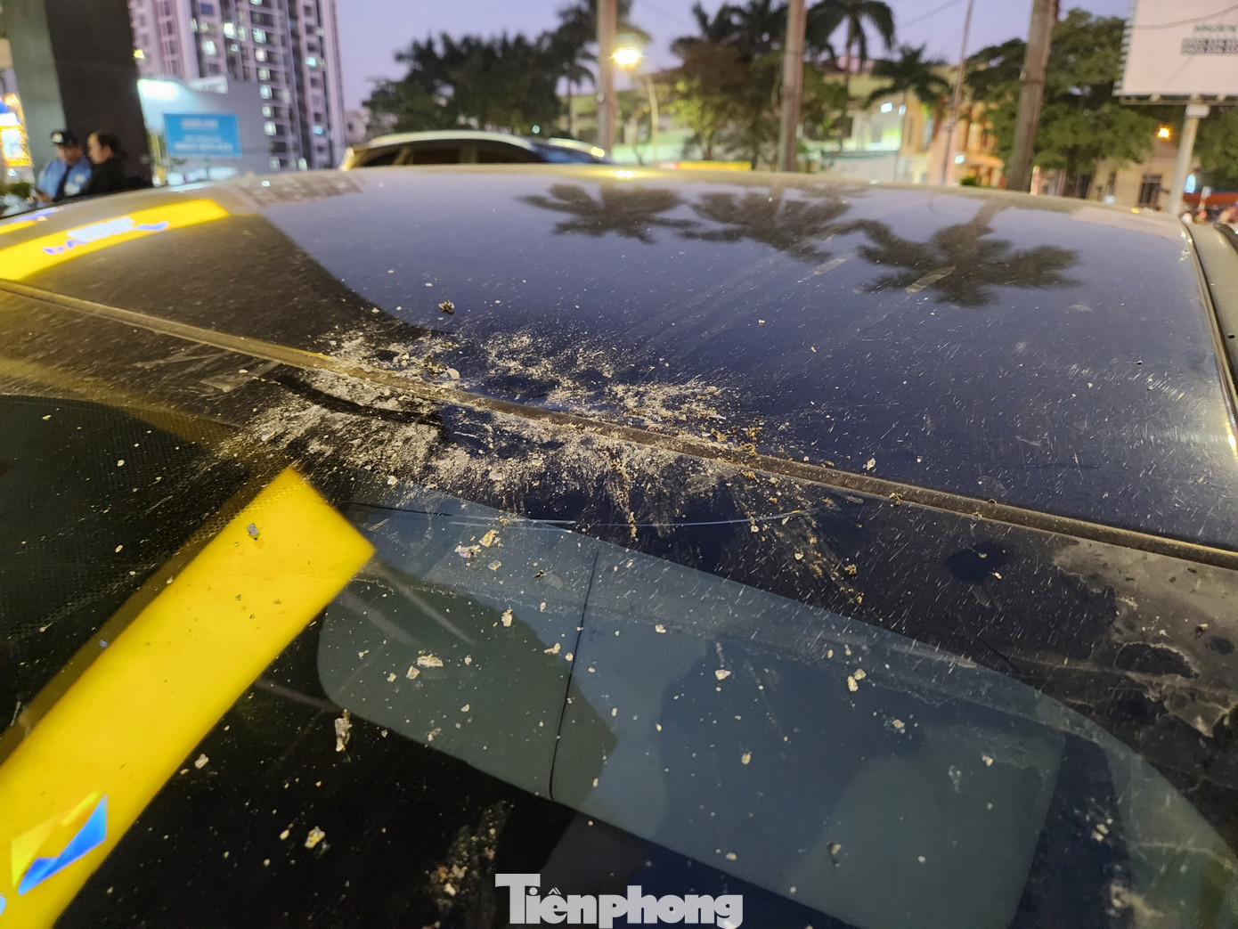 Do chiếc xe ô tô đậu cạnh đó bị vật thể lạ rơi xuống làm vỡ kính. Có thể do cô gái leo lên tầng thượng làm đồ vật rơi xuống trúng ô tô và gây ra tiếng động mạnh. Do chiếc xe ô tô đậu cạnh đó bị vật thể lạ rơi xuống làm vỡ kính. Có thể do cô gái leo lên tầng thượng làm đồ vật rơi xuống trúng ô tô và gây ra tiếng động mạnh.