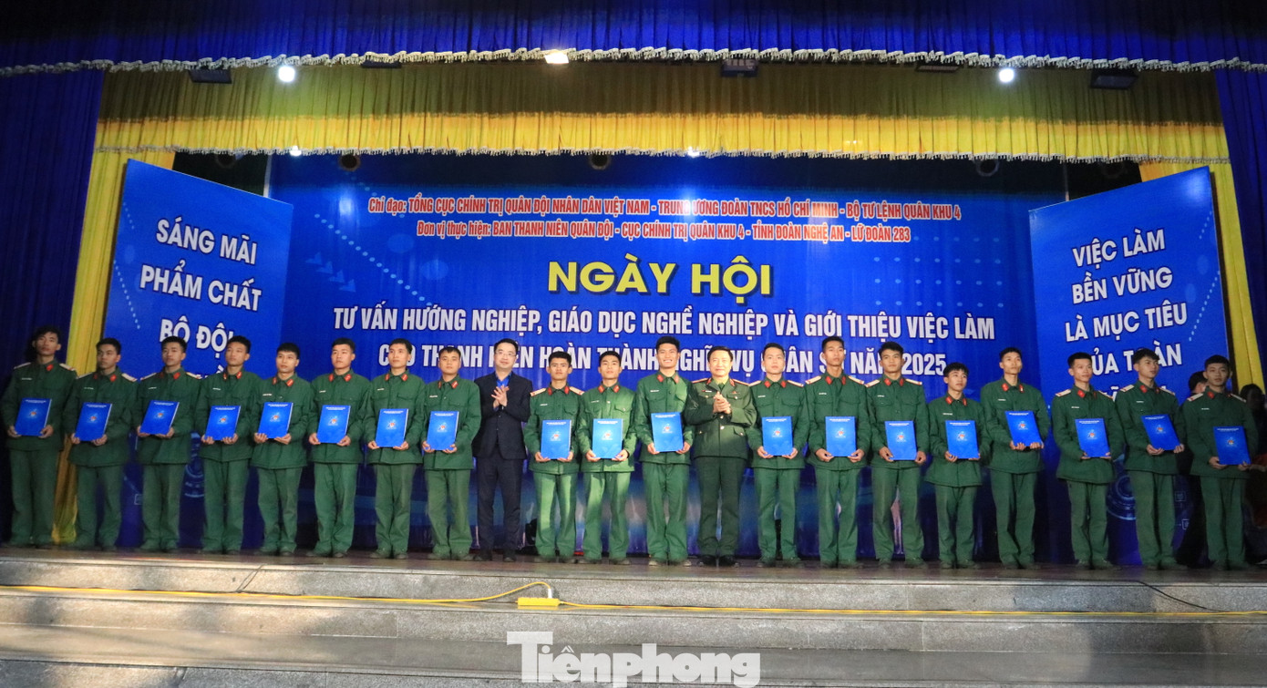 Ban tổ chức đã trao tặng 20 suất quà cho chiến sĩ hoàn thành xuất sắc nhiệm vụ trong đợt tham gia Nghĩa vụ Quân sự năm nay. Ban tổ chức đã trao tặng 20 suất quà cho chiến sĩ hoàn thành xuất sắc nhiệm vụ trong đợt tham gia Nghĩa vụ Quân sự năm nay.