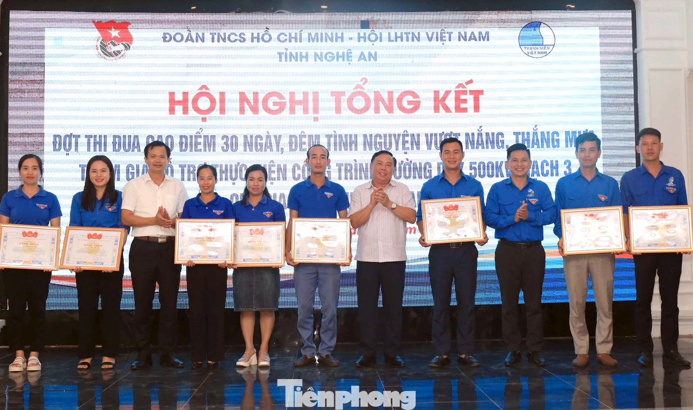 Ban Chấp hành Tỉnh Đoàn trao tặng Bằng khen cho 10 tập thể, 9 cá nhân có thành tích xuất sắc trong đợt thi đua cao điểm. Ban Chấp hành Tỉnh Đoàn trao tặng Bằng khen cho 10 tập thể, 9 cá nhân có thành tích xuất sắc trong đợt thi đua cao điểm.