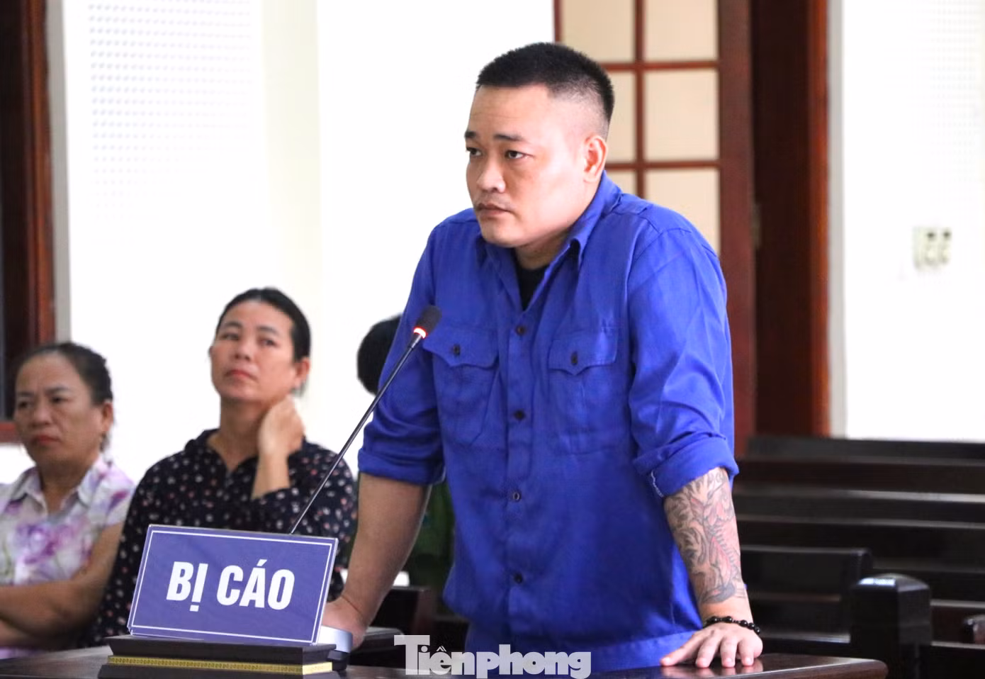 Lê Thanh Hưng tại phiên tòa.