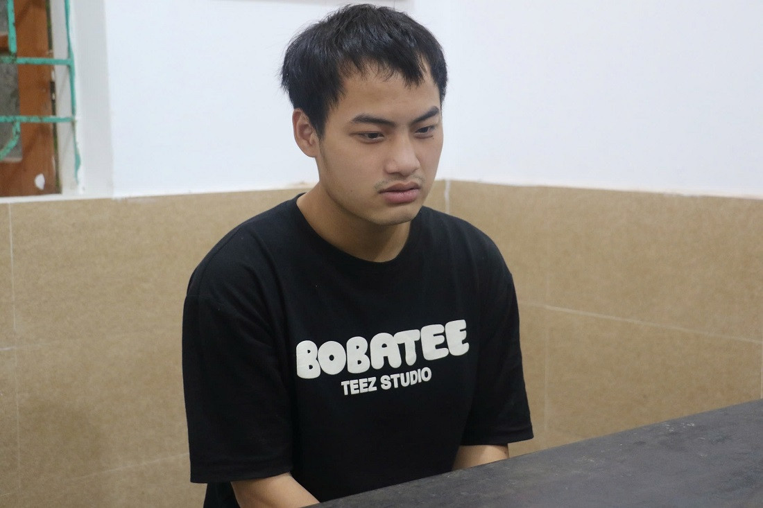 Đối tượng Nguyễn Thành Huy bị bắt sau 2 ngày đột nhập vào tiệm vàng để cướp.