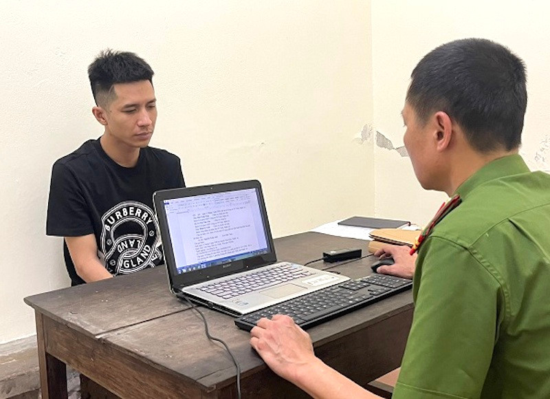 Công an làm việc với "ông trùm" Nguyễn Tuấn Anh.