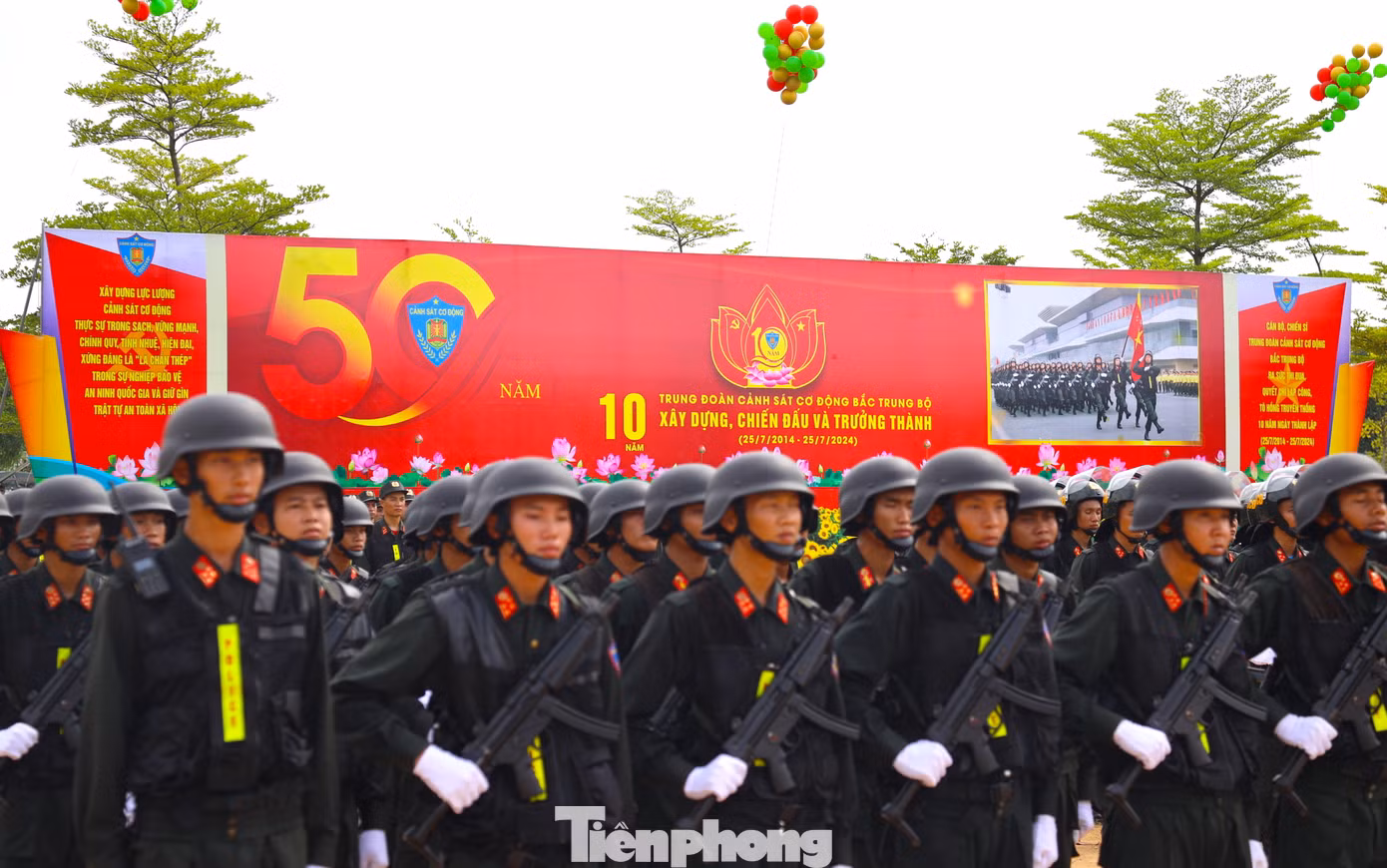 Suốt 10 năm qua, Trung đoàn CSCĐ đã đạt nhiều thành tích, chiến công nổi bật được lãnh đạo các cấp ghi nhận, đánh giá cao.