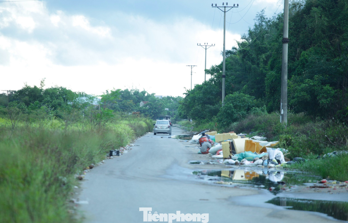 Dọc tuyến đường Lê Ninh ngập tràn rác thải sinh hoạt và cả rác thải xây dựng. Nhiều lần chính quyền địa phương đã đến bắt quả tang hành vi đổ thải, xử phạt hành chính, dọn dẹp vệ sinh môi trường nhưng nhiều người vẫn lén lút đổ thải.