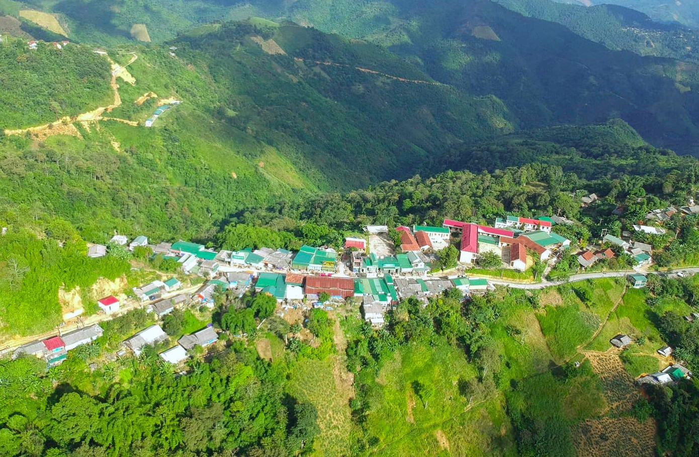 Một góc xã Huồi Tụ. (Ảnh: H.T)