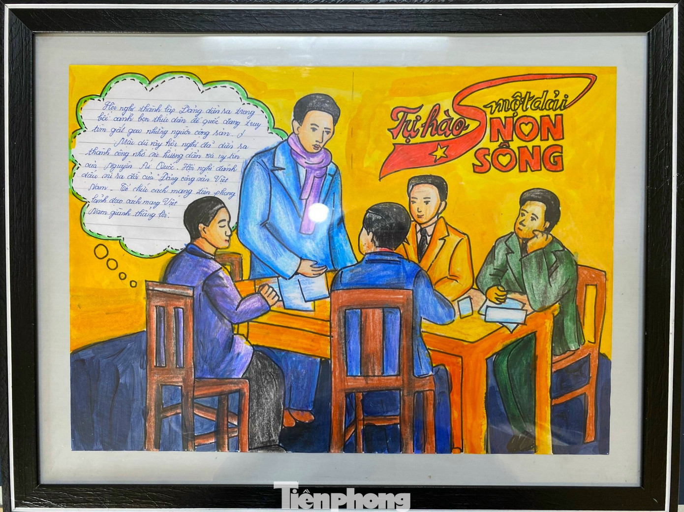 Bức tranh tái hiện lại Hội nghị thành lập Đảng cộng sản Việt Nam (năm 1930). Hội nghị đánh dấu sự ra đời của Đảng cộng sản Việt Nam - tổ chức cách mạng tiên phong lãnh đạo cách mạng Việt Nam giành thắng lợi. Bức tranh tái hiện lại Hội nghị thành lập Đảng cộng sản Việt Nam (năm 1930). Hội nghị đánh dấu sự ra đời của Đảng cộng sản Việt Nam - tổ chức cách mạng tiên phong lãnh đạo cách mạng Việt Nam giành thắng lợi.