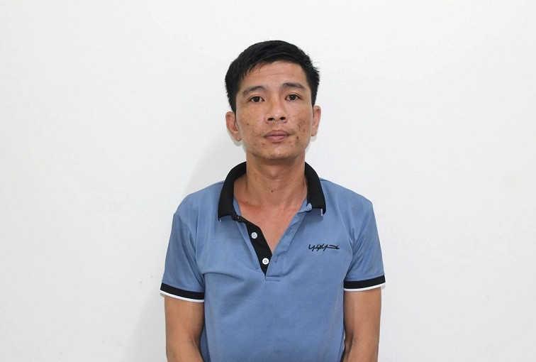 Lê Quang Vũ tại cơ quan công an.