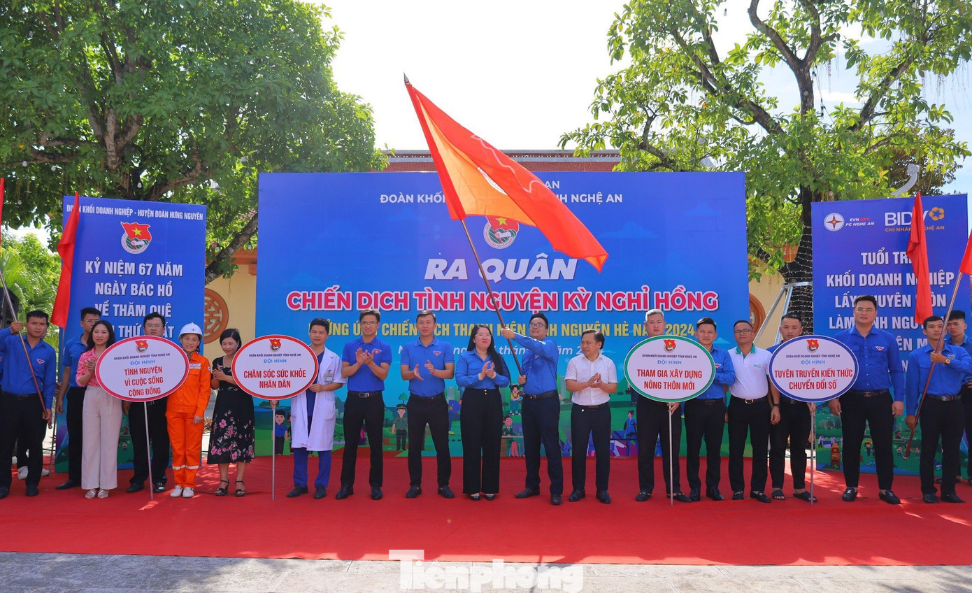 Đoàn Khối Doanh nghiệp tỉnh Nghệ An thực hiện nghi thức ra quân Chiến dịch tình nguyện Kỳ nghỉ hồng năm 2024. Đoàn Khối Doanh nghiệp tỉnh Nghệ An thực hiện nghi thức ra quân Chiến dịch tình nguyện Kỳ nghỉ hồng năm 2024.