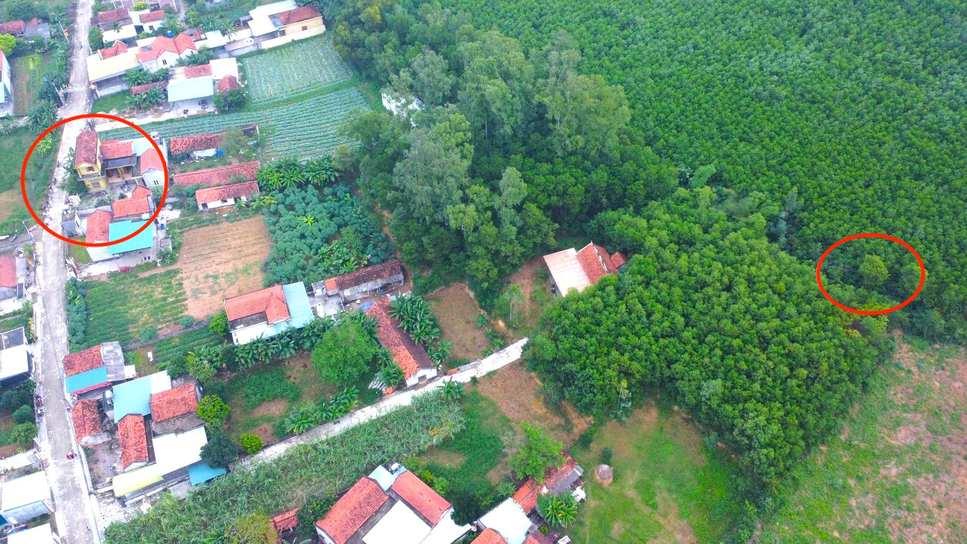 Khu vực tìm thấy cháu bé cách nhà chỉ hơn 200m. (Ảnh: Trần Lộc). Khu vực tìm thấy cháu bé cách nhà chỉ hơn 200m. (Ảnh: Trần Lộc).