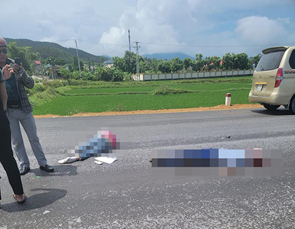 Hiện trường vụ tai nạn. Ảnh: V.B.