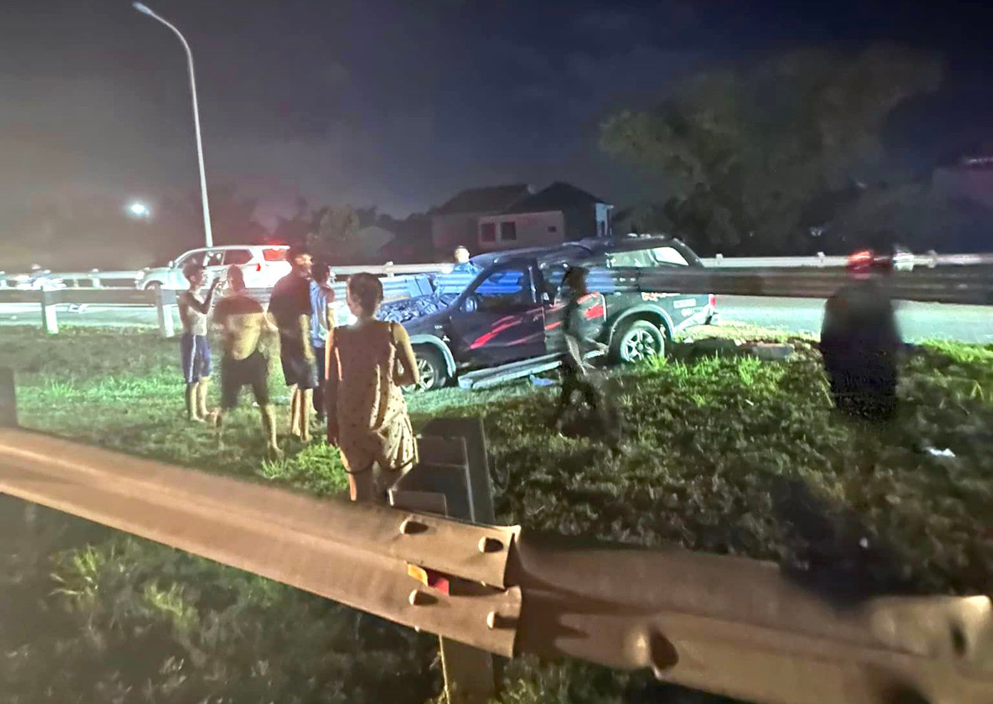 Hiện trường xảy ra vụ tai nạn.