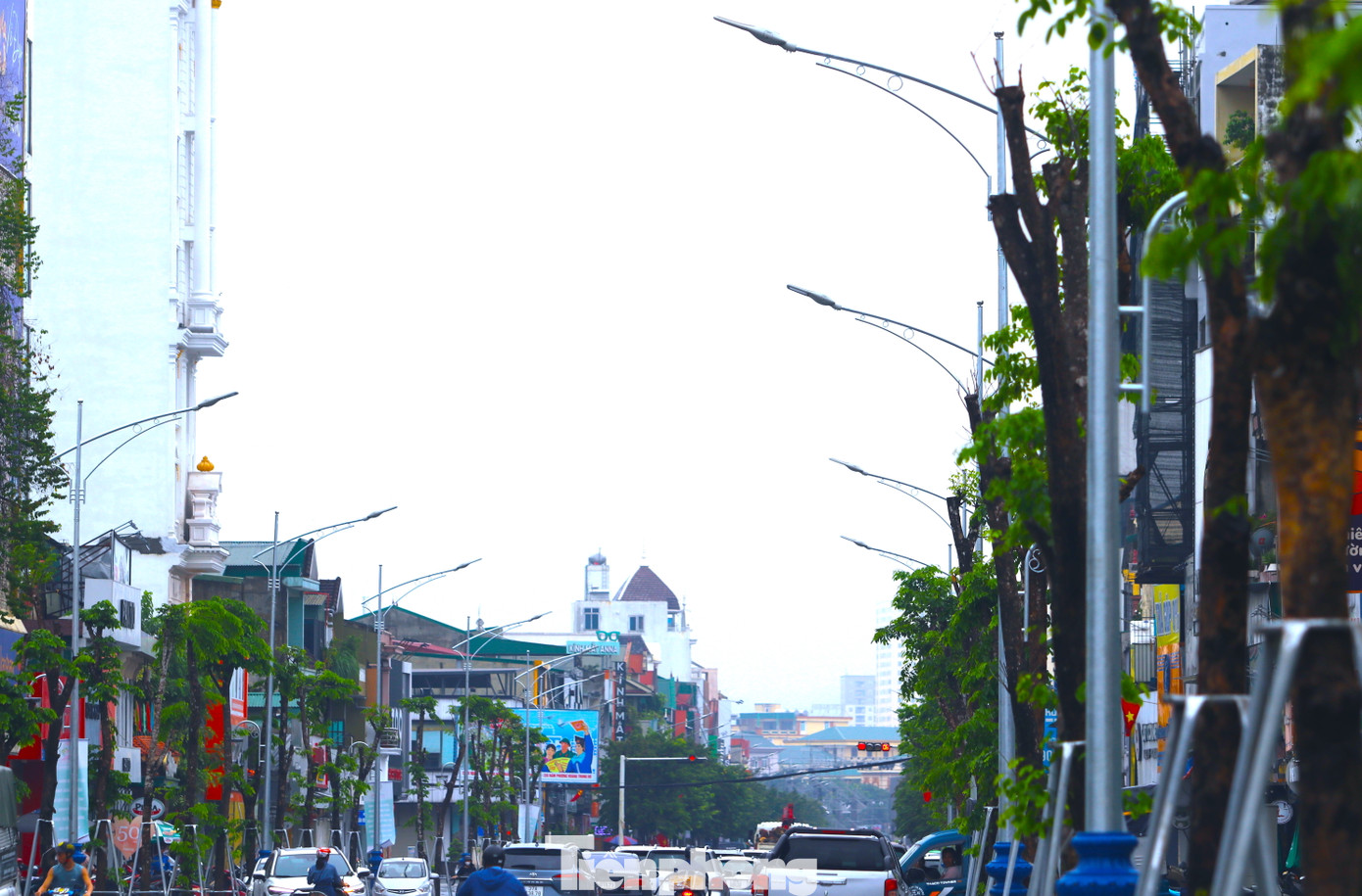 Tuyến phố sầm uất nhất thành phố Nguyễn Văn Cừ được sửa sang vỉa hè, trồng mới cây xanh, đầu tư lại hệ thống đèn điện mới, trang trí làm đẹp cho tuyến đường.