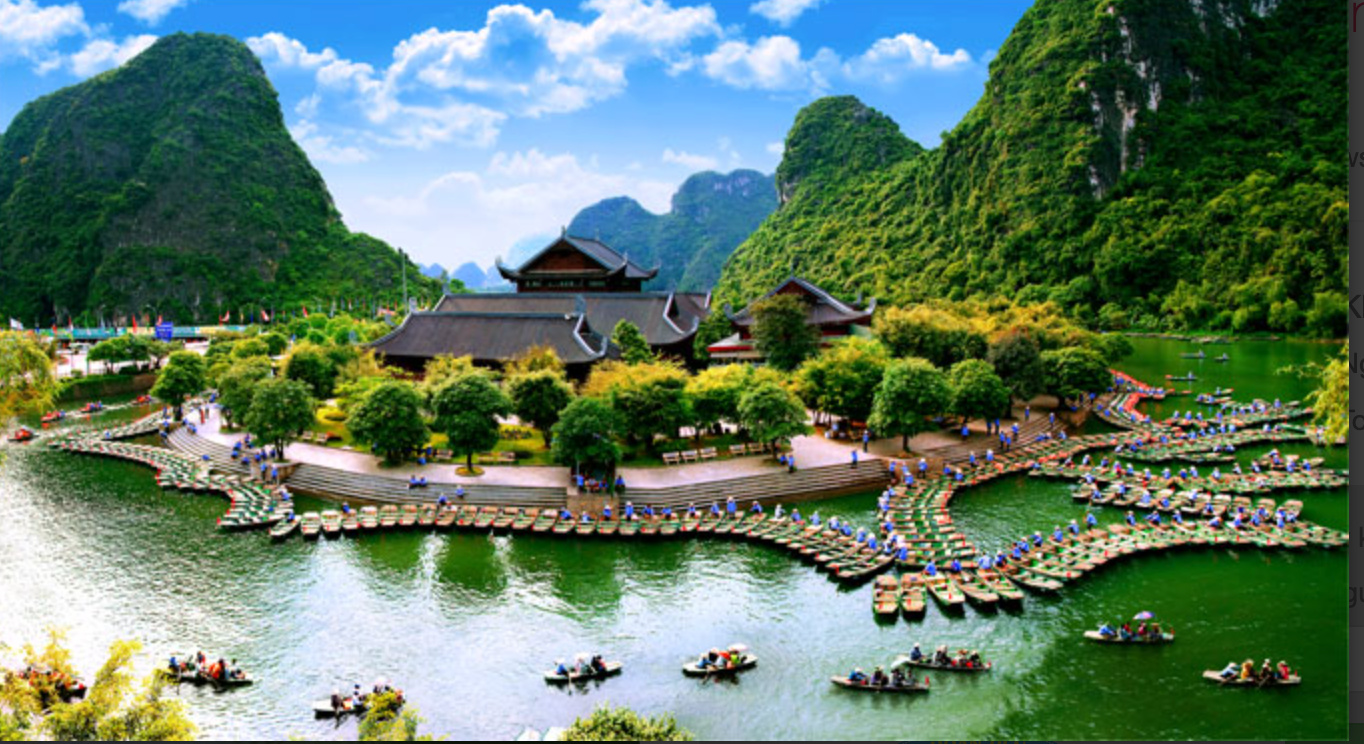 Khu vực bến thuyền Tràng An. Khu vực bến thuyền Tràng An.