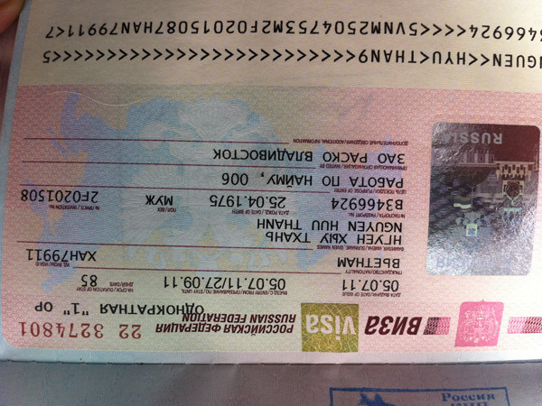 Visa của người lao động là visa du lịch với thời hạn 2 tháng 22 ngày Ảnh: P.C