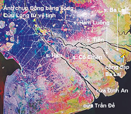 Ảnh chụp ĐBSCL từ vệ tinh