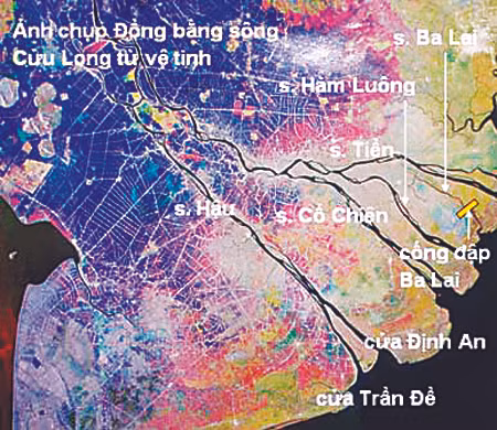 Ảnh chụp ĐBSCL từ vệ tinh