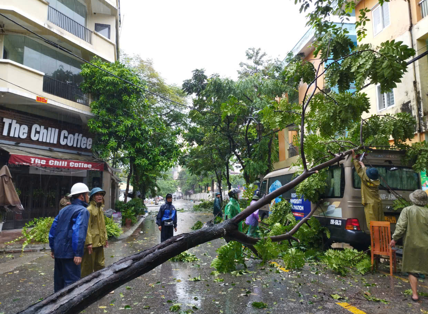 Điện lực khắc phục sự cố đổ cây ảnh hưởng đến hệ thống điện Điện lực khắc phục sự cố đổ cây ảnh hưởng đến hệ thống điện