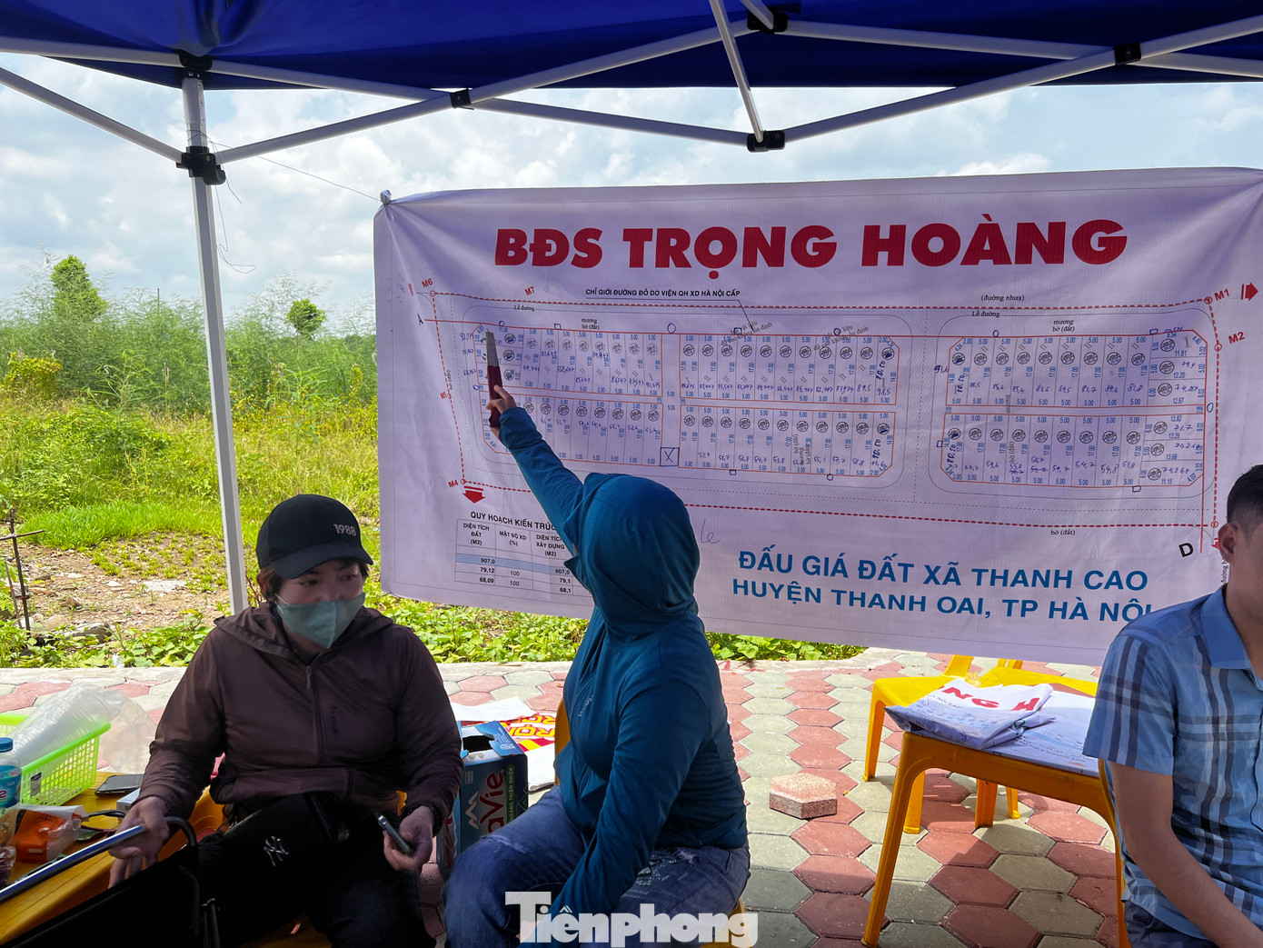 Giá trúng đấu giá được niêm yết công khai, giá mua chênh lệch sẽ tùy theo vị trí từng lô đất